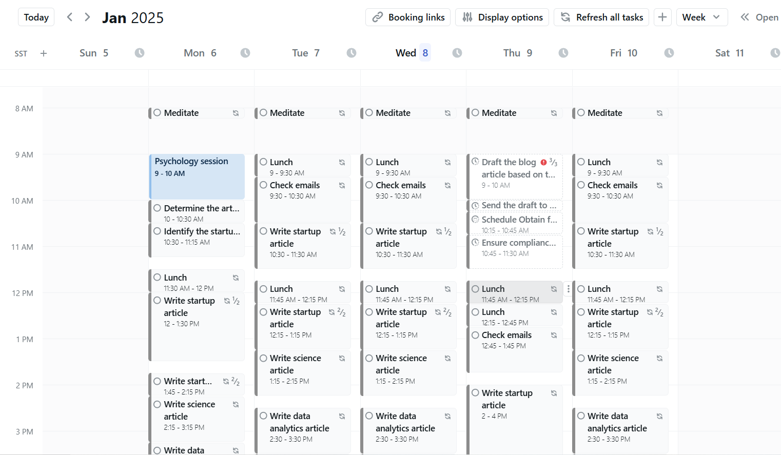 Motion AI schedule productivity