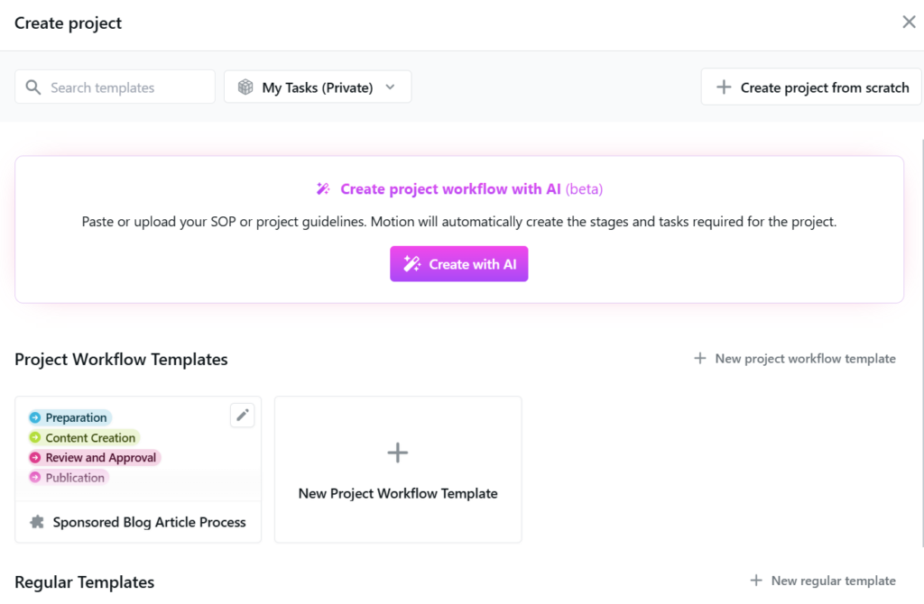 Motion AI schedule productivity